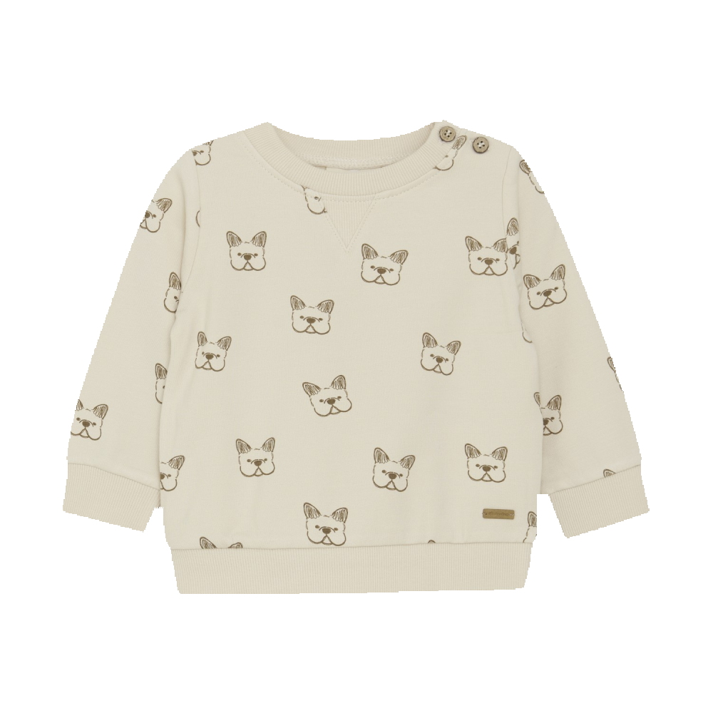 Minymo Sweater - Beige Puppy