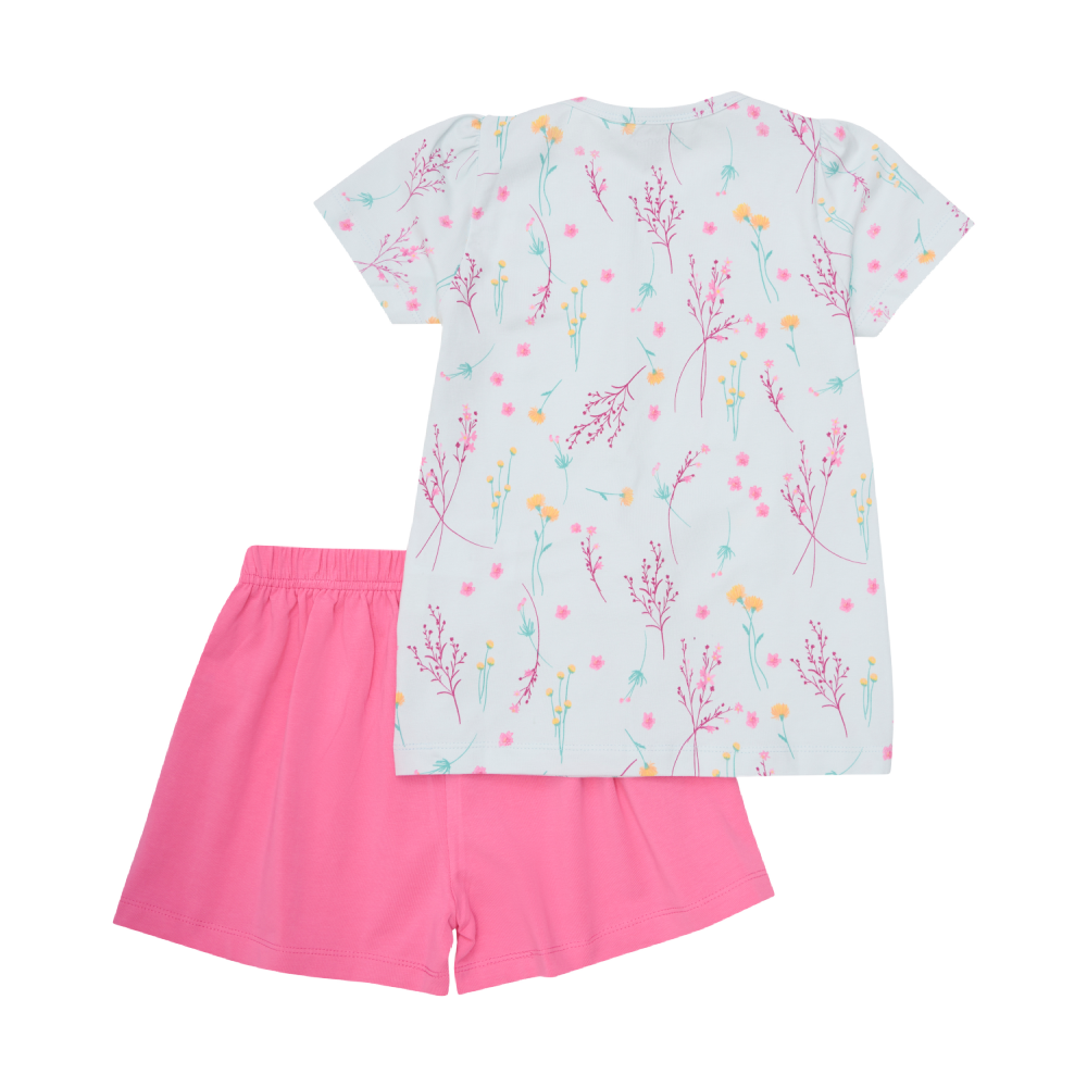 Minymo Tee & Short - Blue Floral