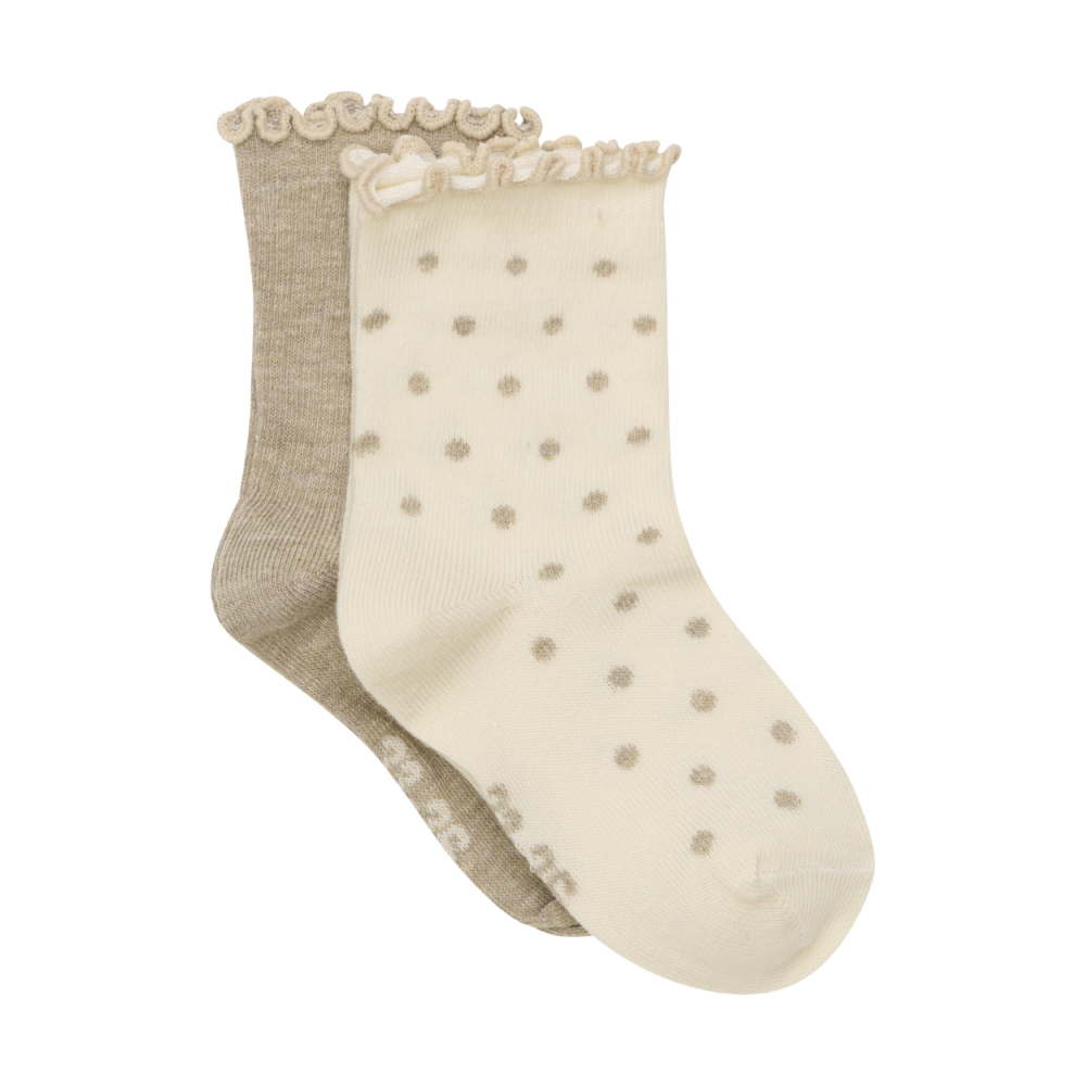 Minymo Socks - 2 Pack Taupe
