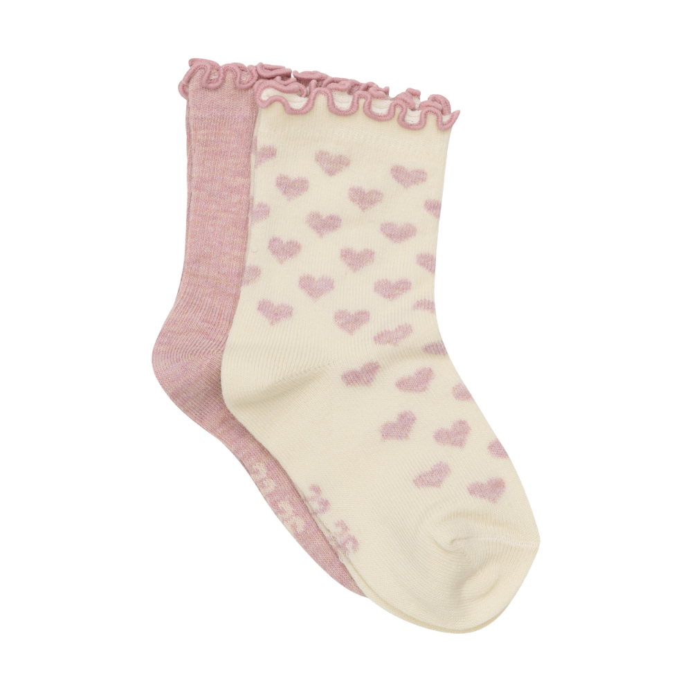Minymo Socks - 2 Pack Pink