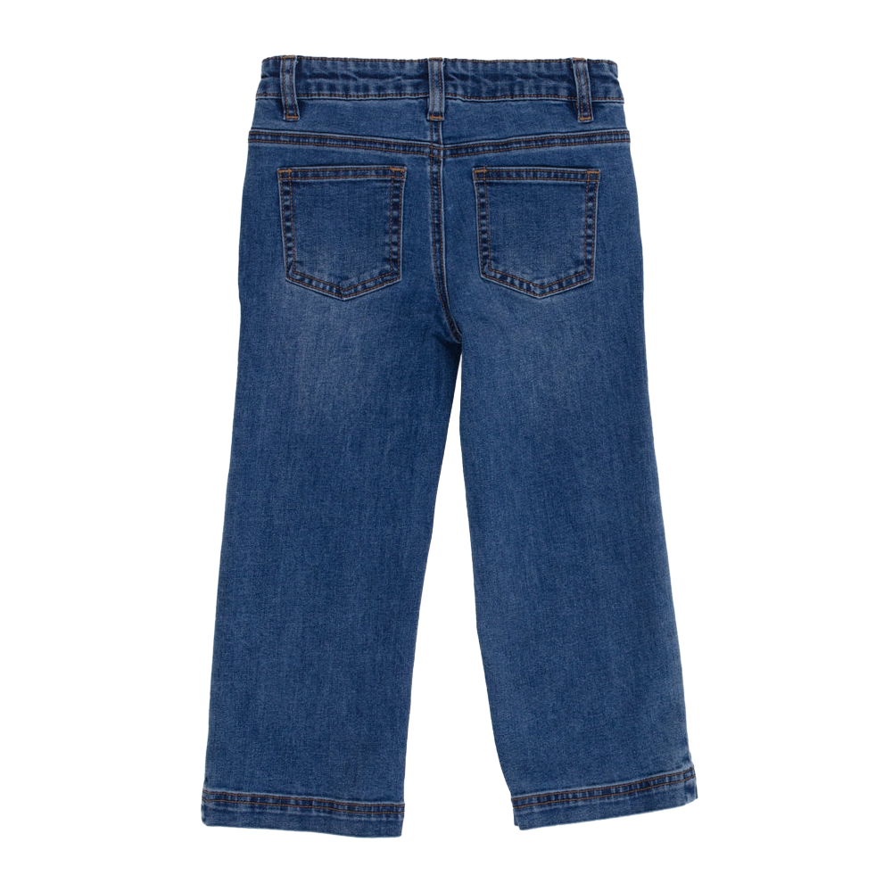 Nano Girls Jeans with Floral Embroidery