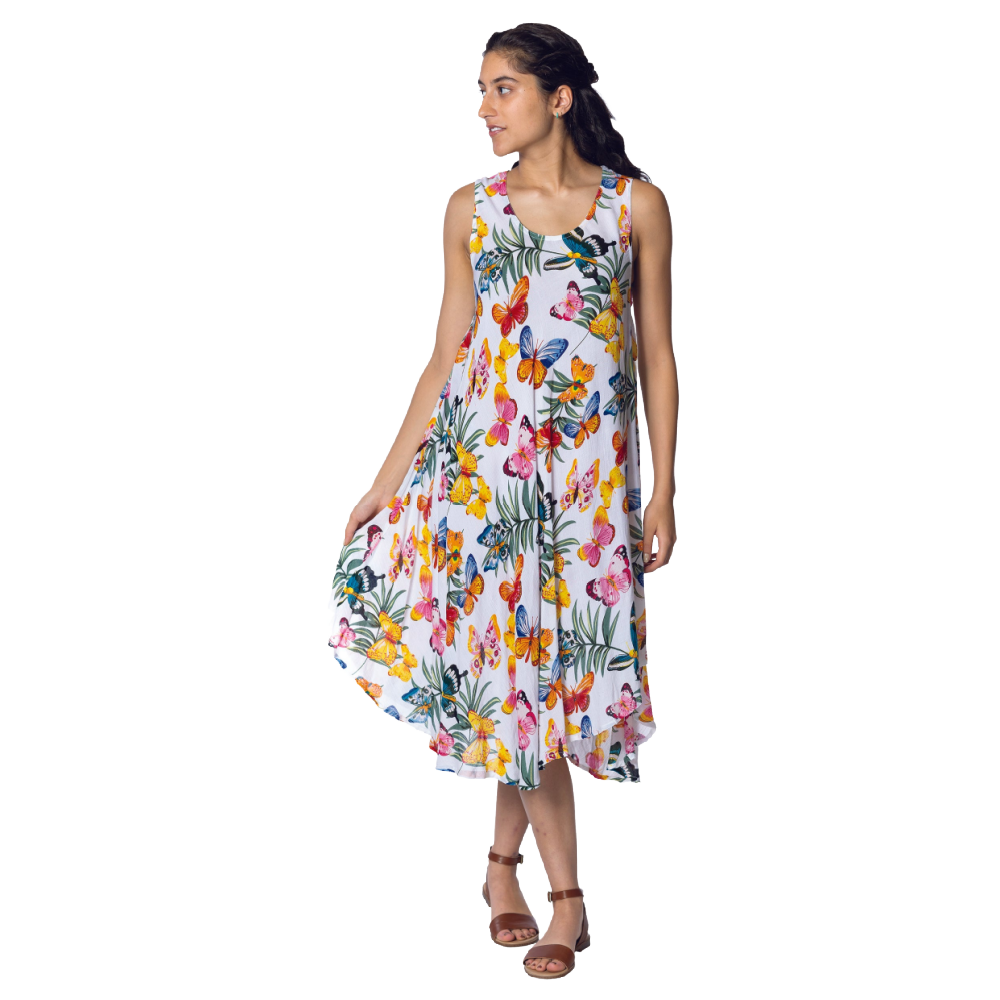 Papa Fashions Dress - Free Size Butterfly