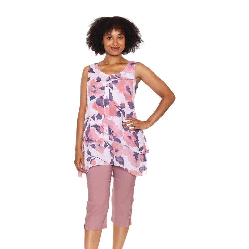 Papa Fashions Top - Sleeveless Pink