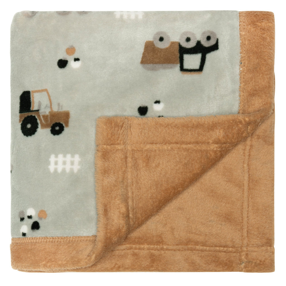 Perlimpinpin Plush Blanket - Tractors