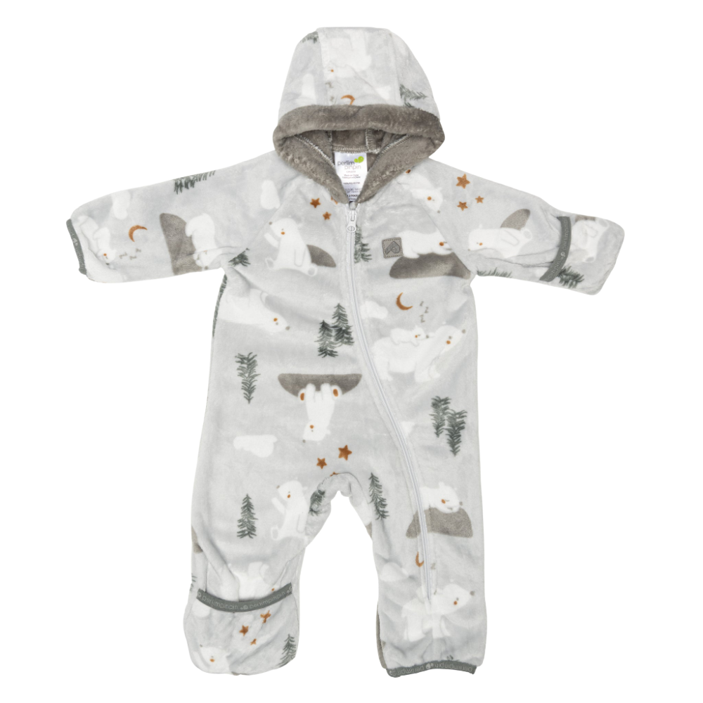 Perlimpinpin Fleece Bundler - Bear Print