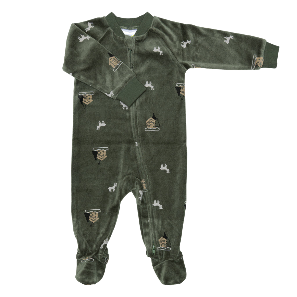 Perlimpinpin Velour Sleepers - Forest
