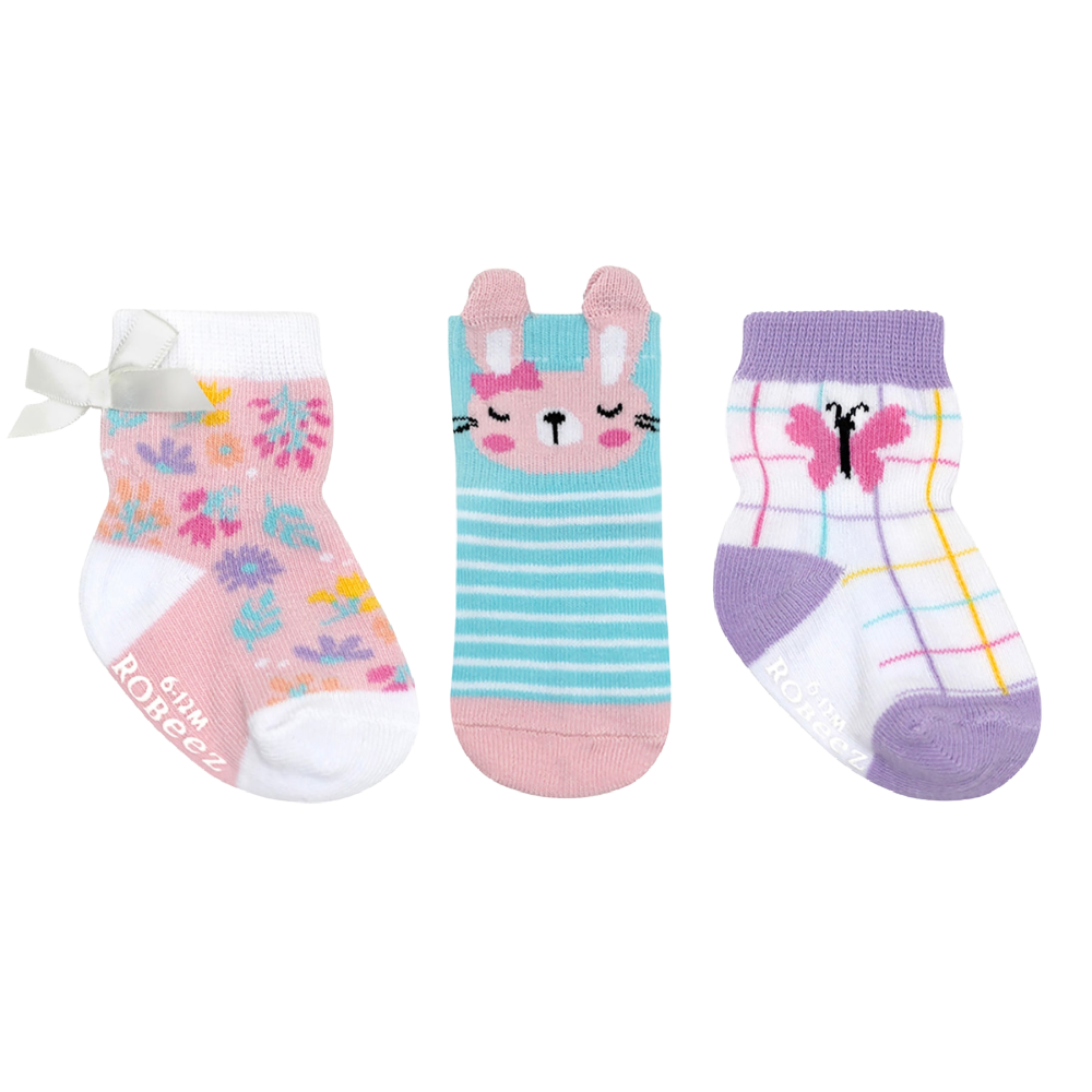 Robeez Socks - Sweet Bunny - Battleford Boutique