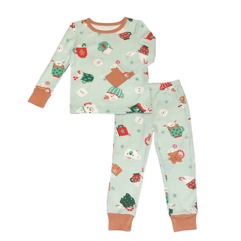 Silkberry PJ Set - Festive Cocoa Print