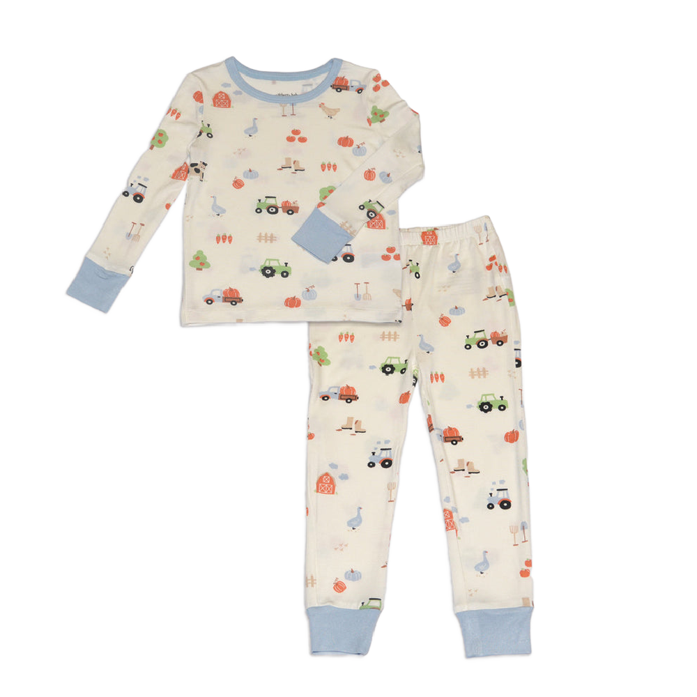 Silkberry PJ Set - Pumpkin Farm Print
