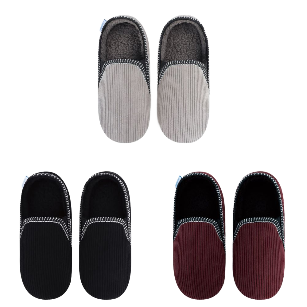 Snoozies Men's Alpine Corduroy Slippers