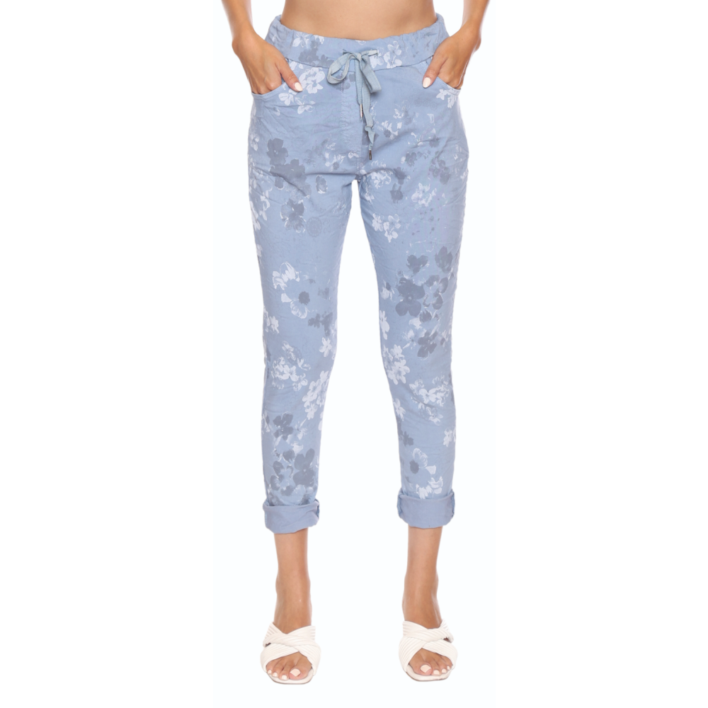 Sorella Pant Light Blue Floral