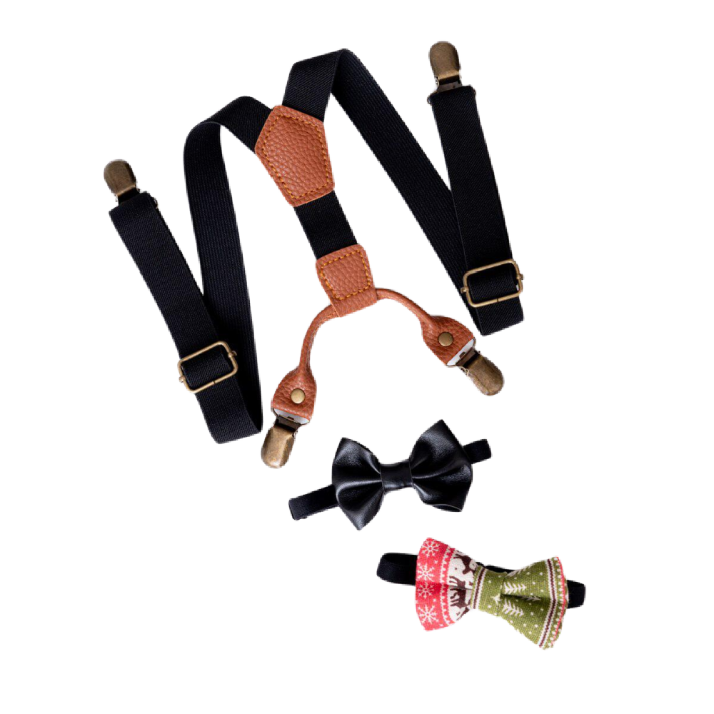 Lox Lion Suspender & Bow Tie Sets - Battleford Boutique