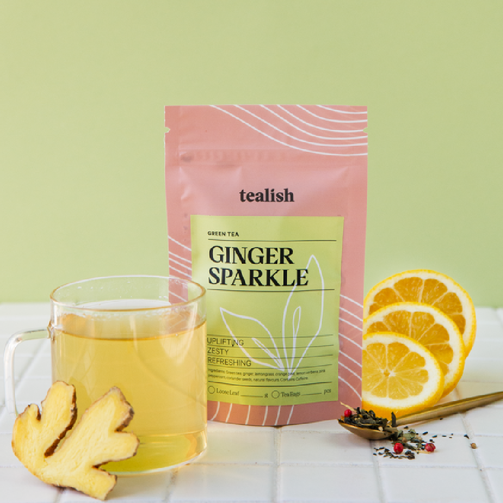 Tealish Ginger Sparkle Green Tea