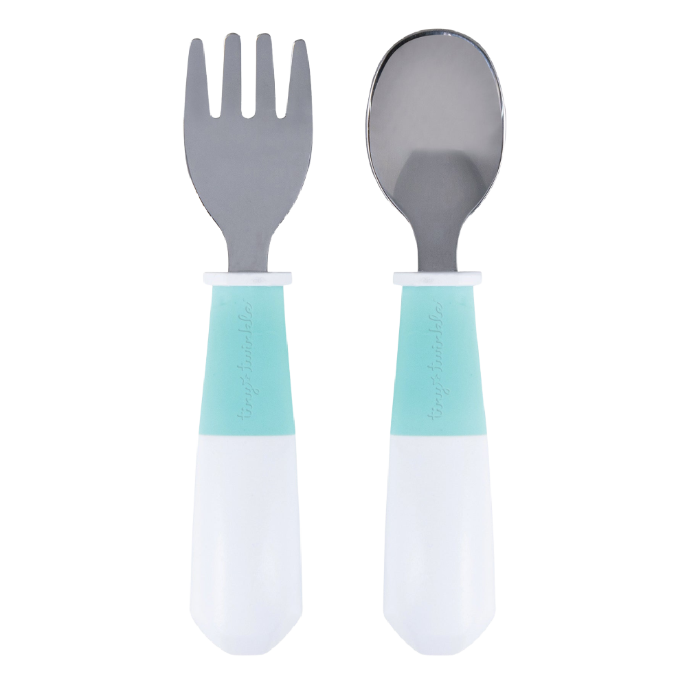 Tiny Twinkle Stainless Steel Fork and Spoon Set - Battleford Boutique