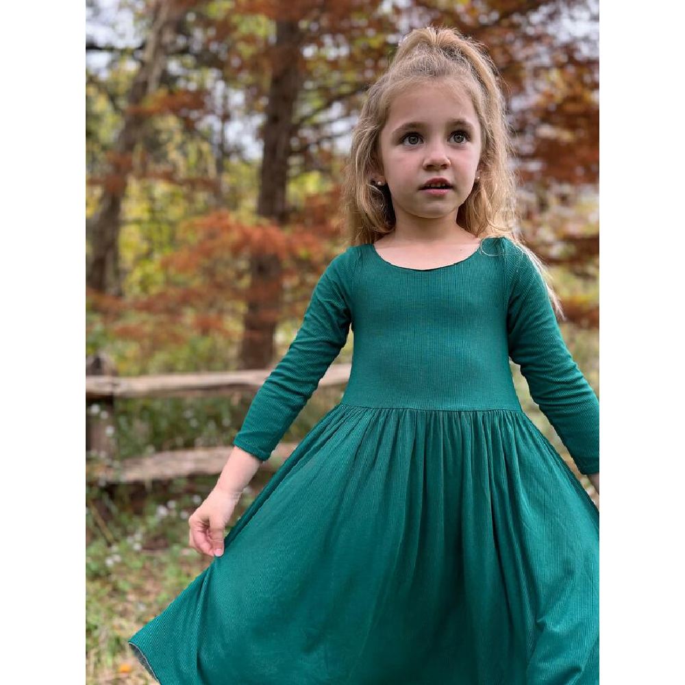 Vignette Teagan Reversible Dress Sage/Pine - Battleford Boutique