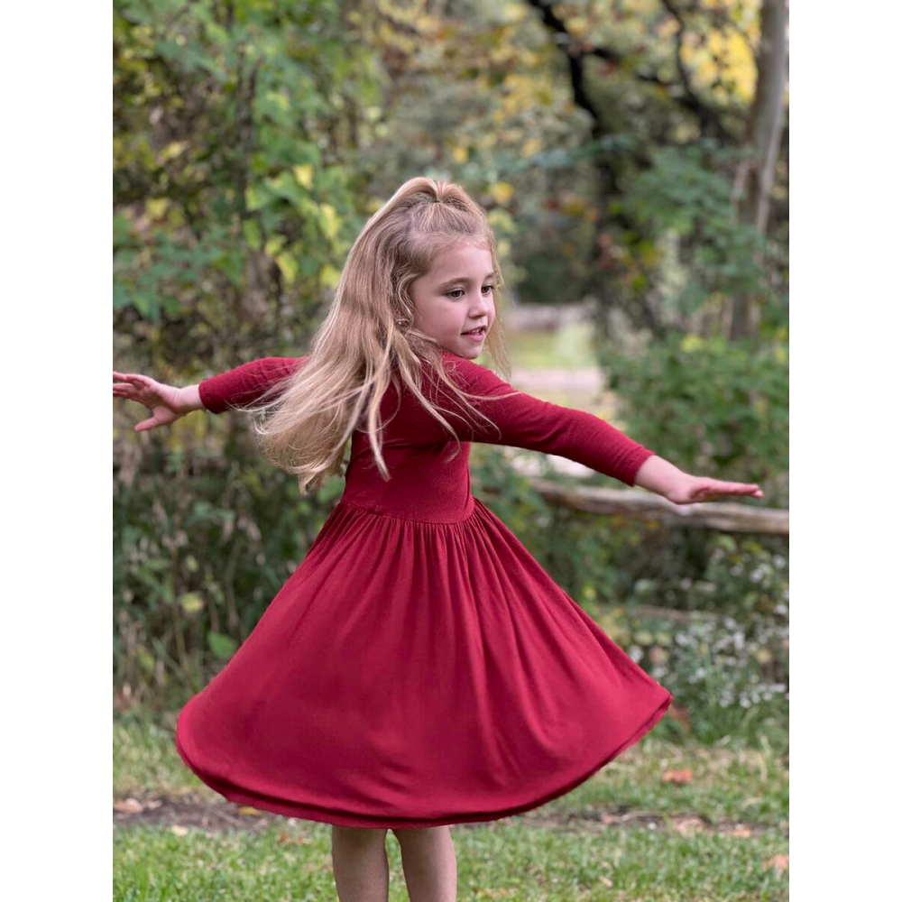 Vignette Teagan Reversible Dress Pink/Burgundy - Battleford Boutique