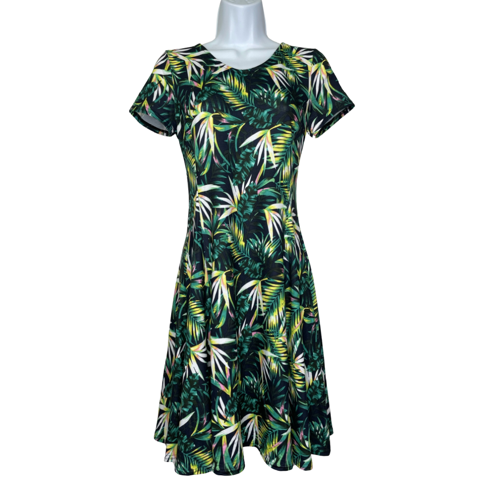 Vitesi Dress - Green Tropical - Battleford Boutique