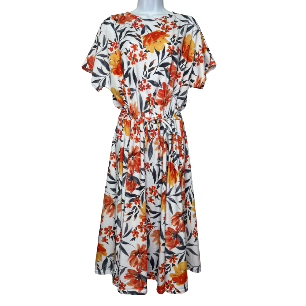 Vitesi Dress - Orange Floral - Battleford Boutique