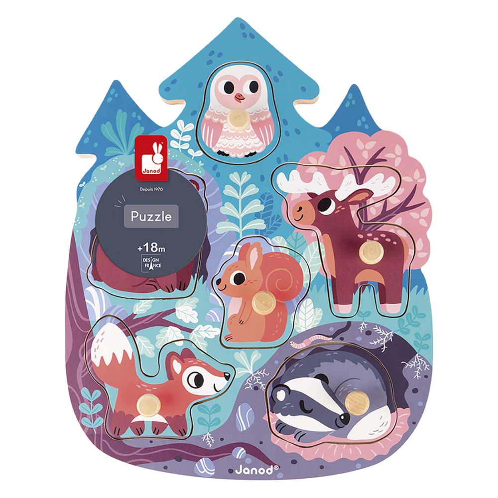 Wooden Puzzle: Happy Forest