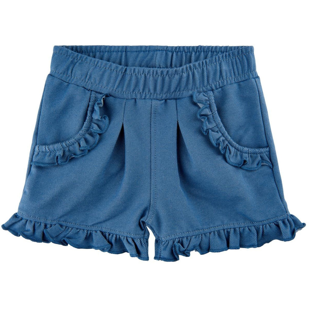 Minymo Shorts - Light Blue Ruffle