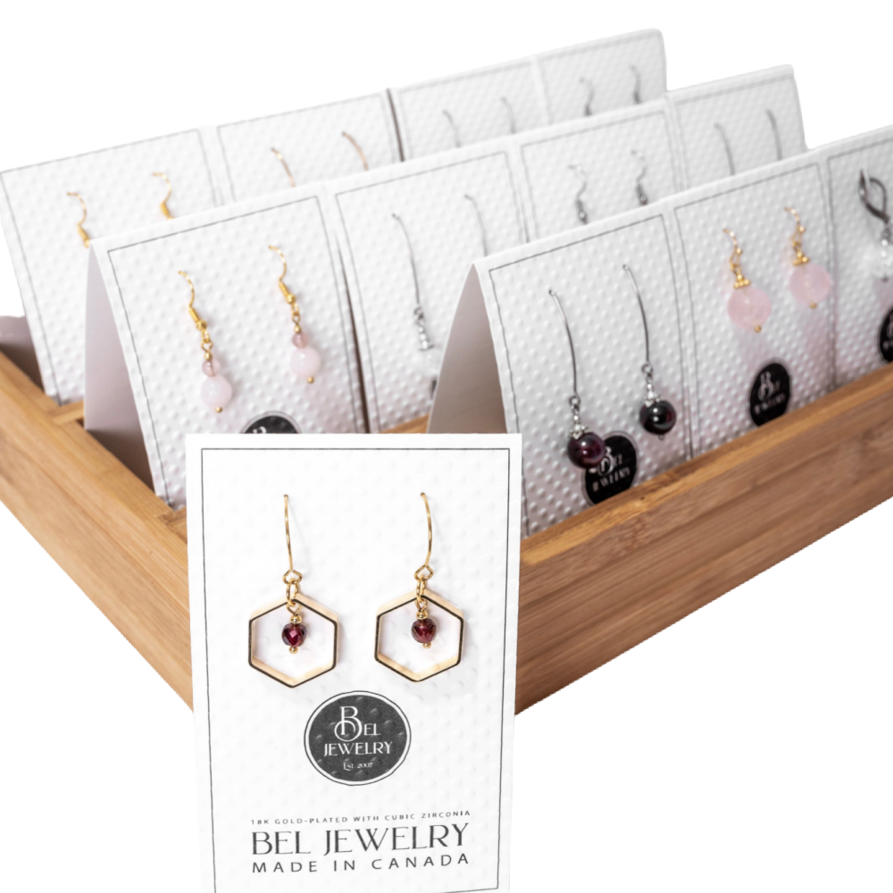 Bel Jewelry - Petals Gemstone Earring Assortment - Battleford Boutique