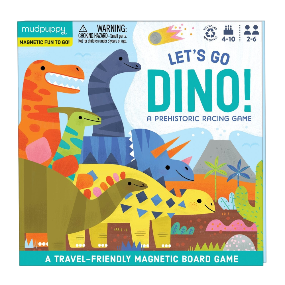 Mudpuppy Magnetic Game - Let's Go Dino's
