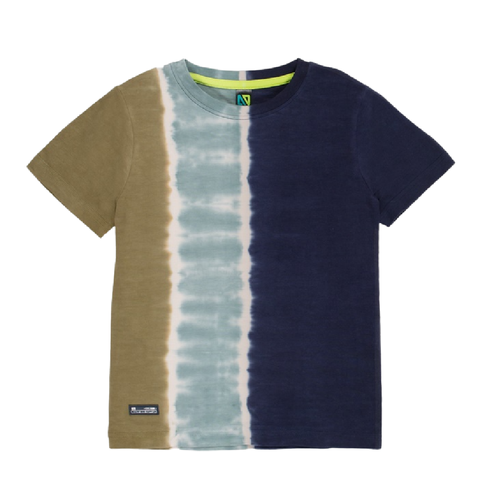 Nano Tie Dye Tee - Navy/Khaki