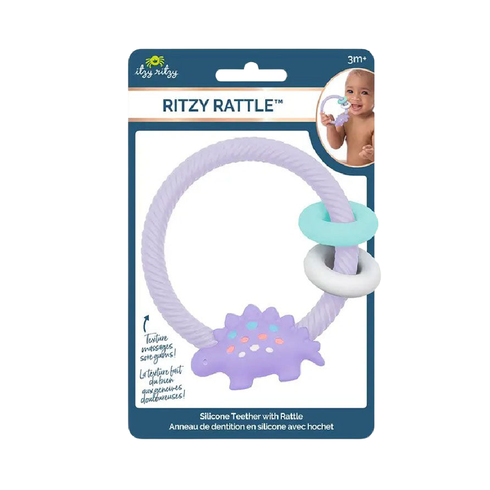 Itzy Ritzy Teething Rattle - Assorted - Battleford Boutique