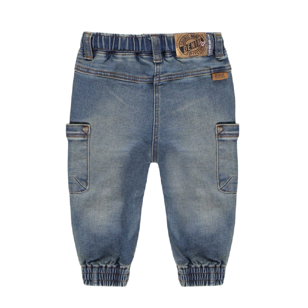 Mini Souris Denim - Relaxed Fit Joggers with Heart