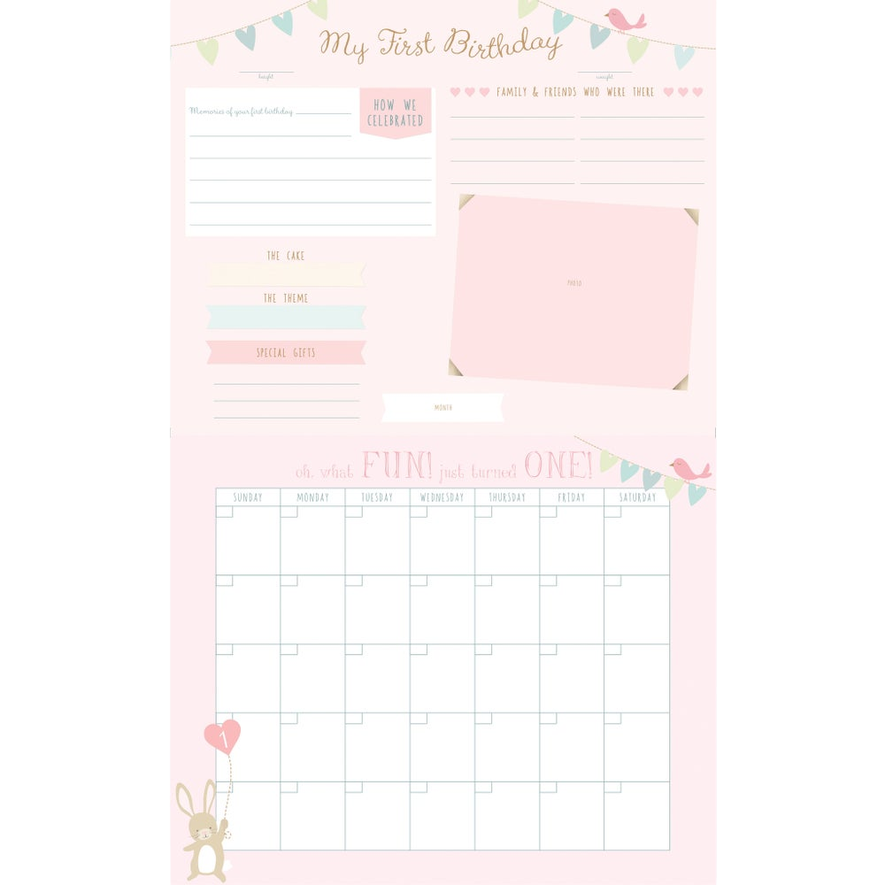 Baby's First Year Calendar - Little Love - Battleford Boutique