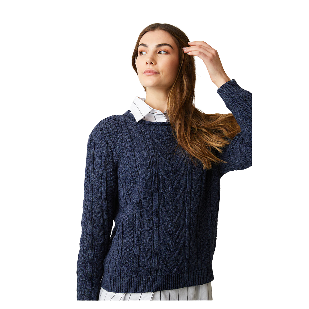 Jennifer Sweater - Blue Tweed