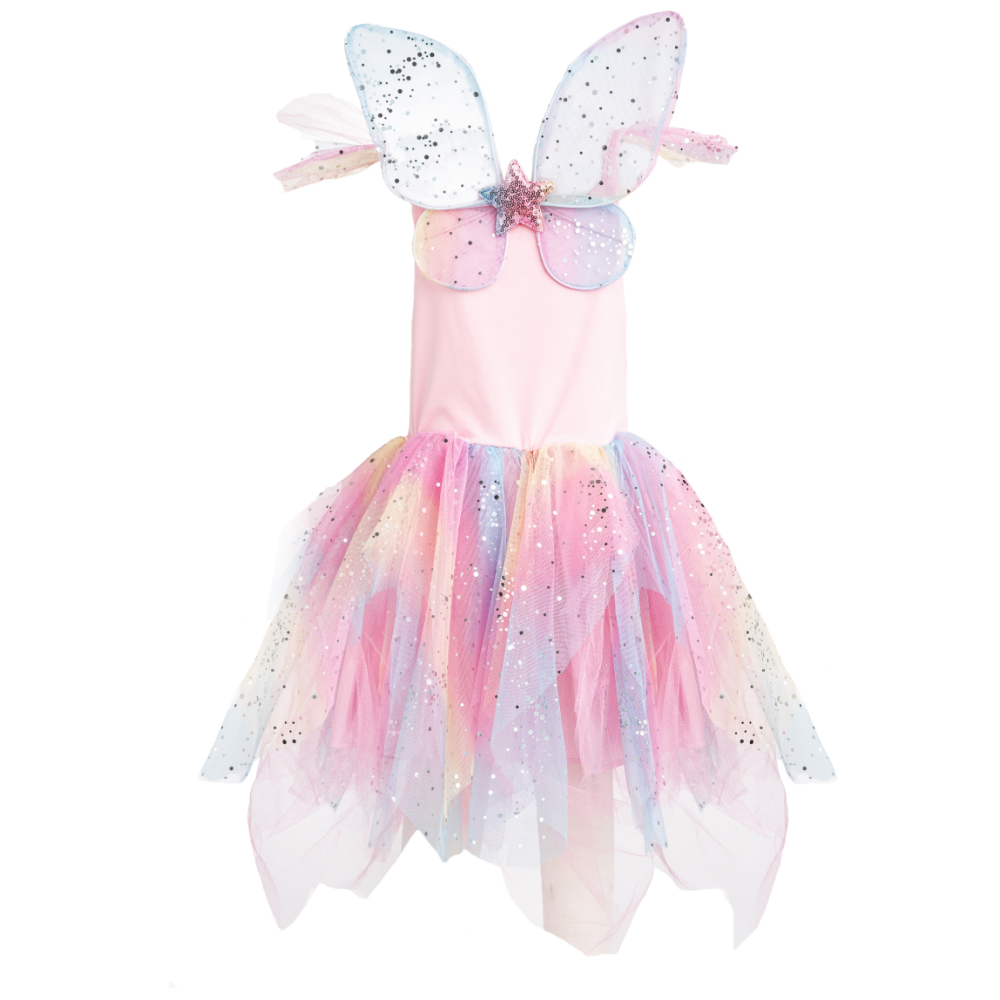Great Pretenders - Rainbow Fairy Dress and Wings - Battleford Boutique