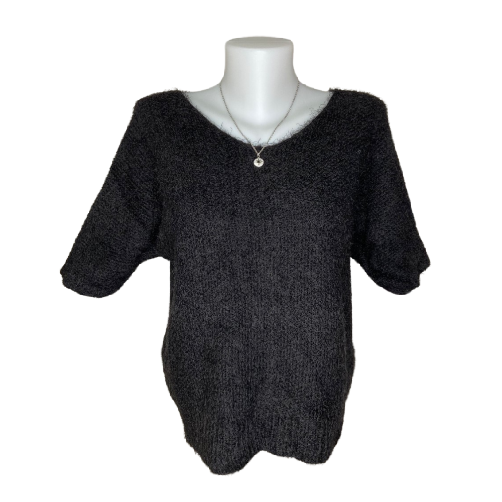 Look Mode Sweater - Fluffy Black