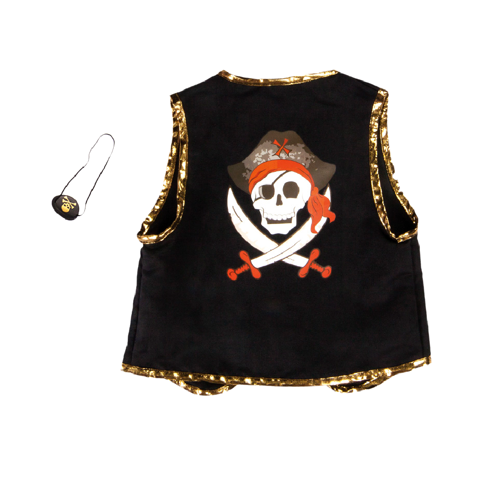 Great Pretenders - Pirate Vest with Eye Patch - Battleford Boutique