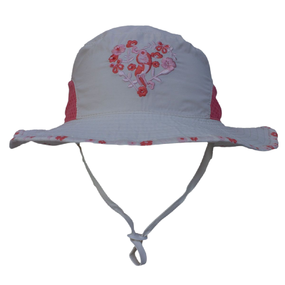 Calikids Girls Bucket Hats Floral Hearts Assorted - Battleford Boutique