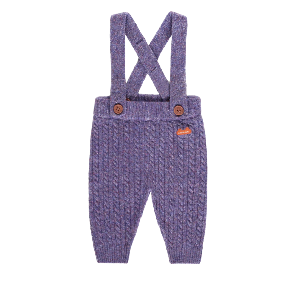 Mini Souris Pants with removeable straps - purple - Battleford Boutique
