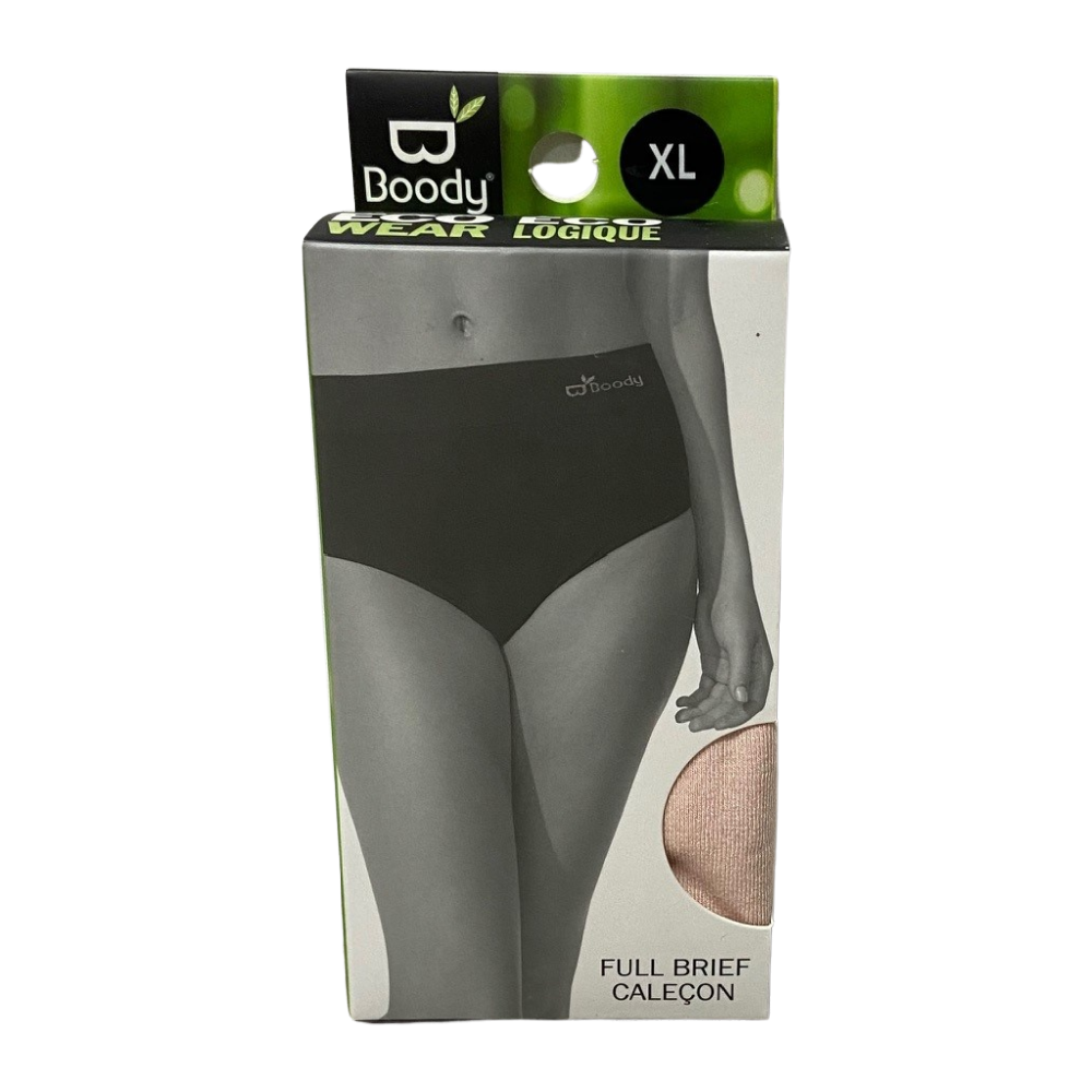 Boody | Women's LYOLYTE Ribbed High Leg Briefs | Organic Bamboo Underwear |  Seamless Knickers | 1 Pack