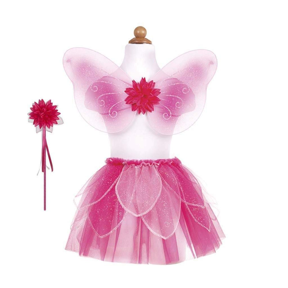 Great Pretenders - Fancy Flutter Skirt/Wings/Wand Pink - Battleford Boutique