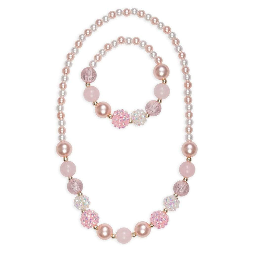 Great Pretenders - Pearly Pink Necklace & Bracelet