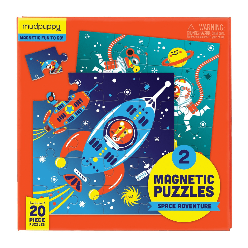 Mudpuppy 20 Pce Magnetic Puzzle Assorted
