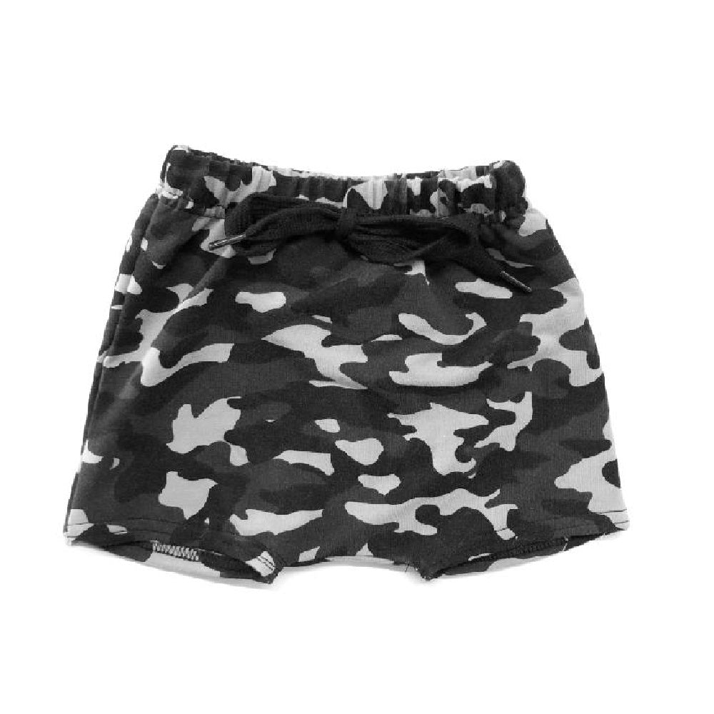 P+M Harem Shorts - Black Camo - Battleford Boutique
