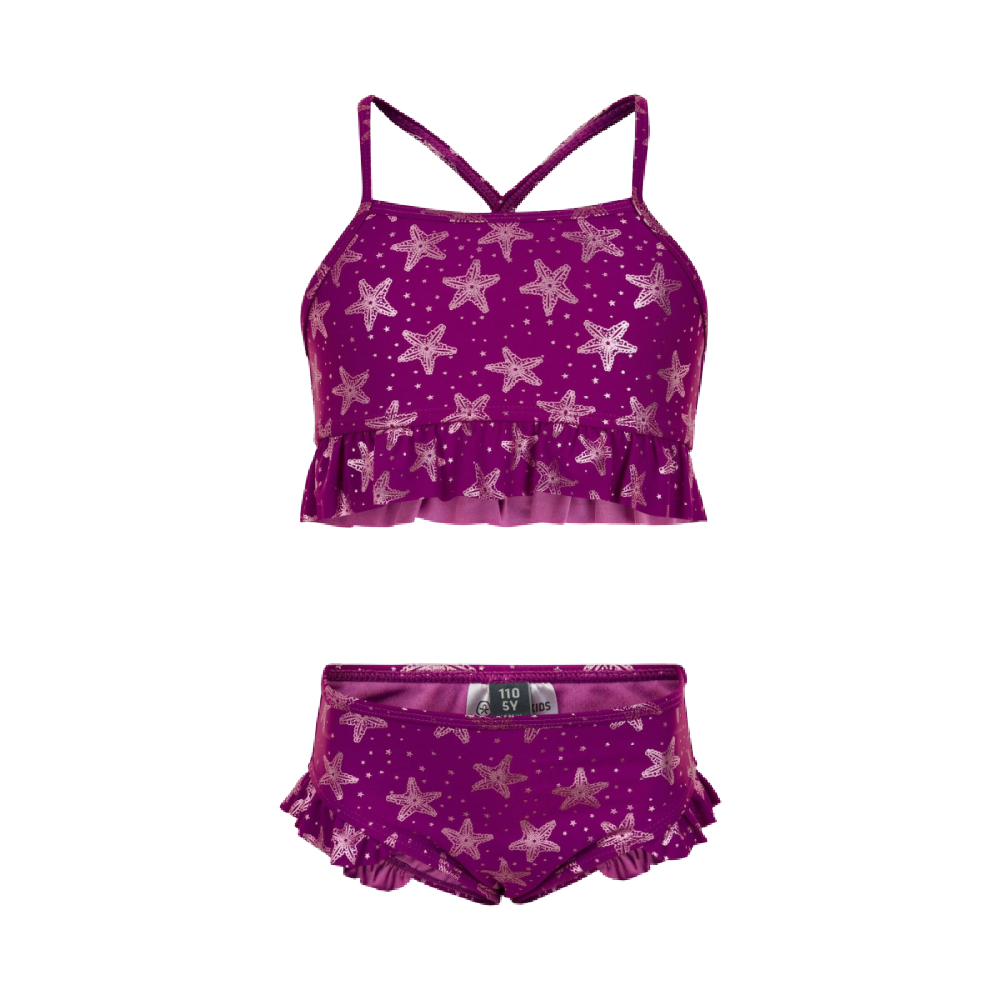 Color Kids Tankini Swim Set - Purple Starfish - Battleford Boutique