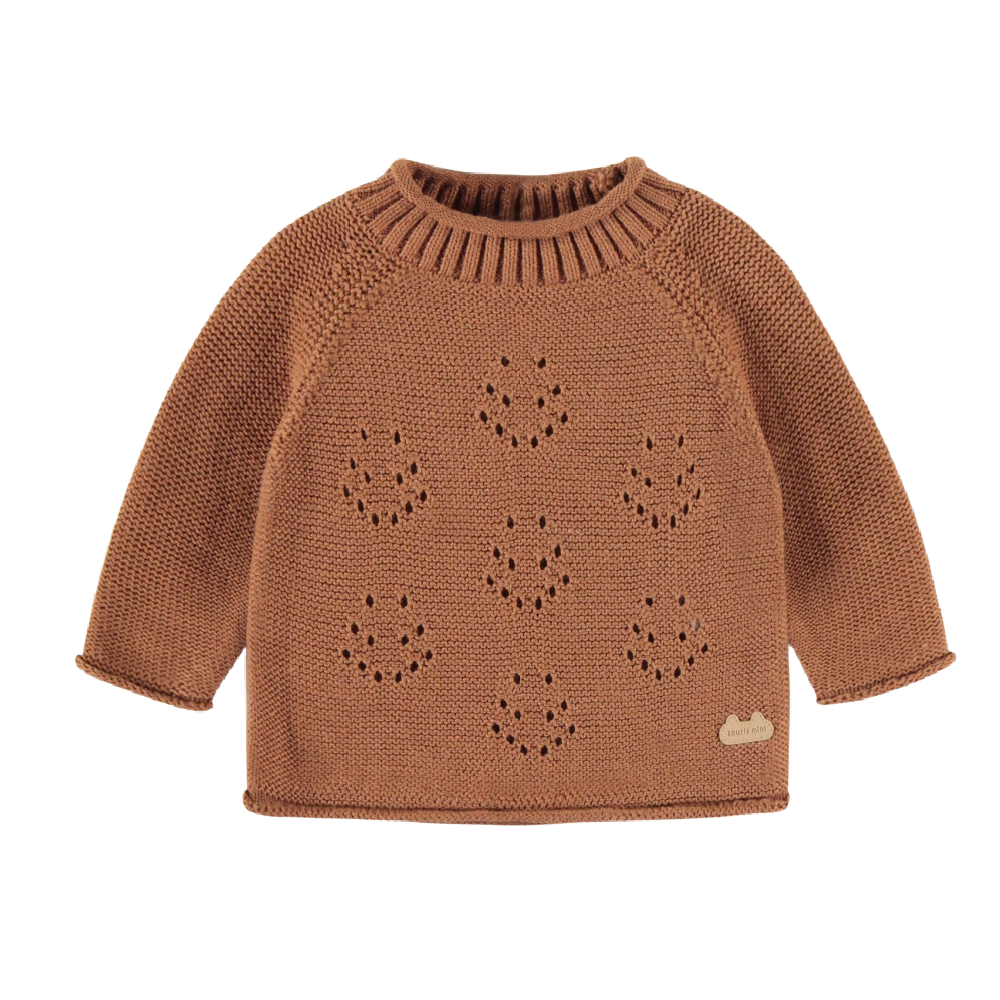 Mini Souris Sweater - Brown Crew Knit - Battleford Boutique