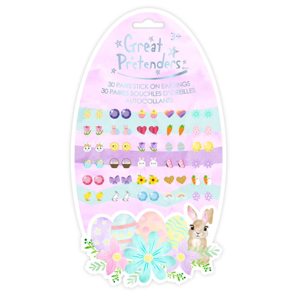 Great Pretenders - Easter Bunny Sticker Earrings - Battleford Boutique