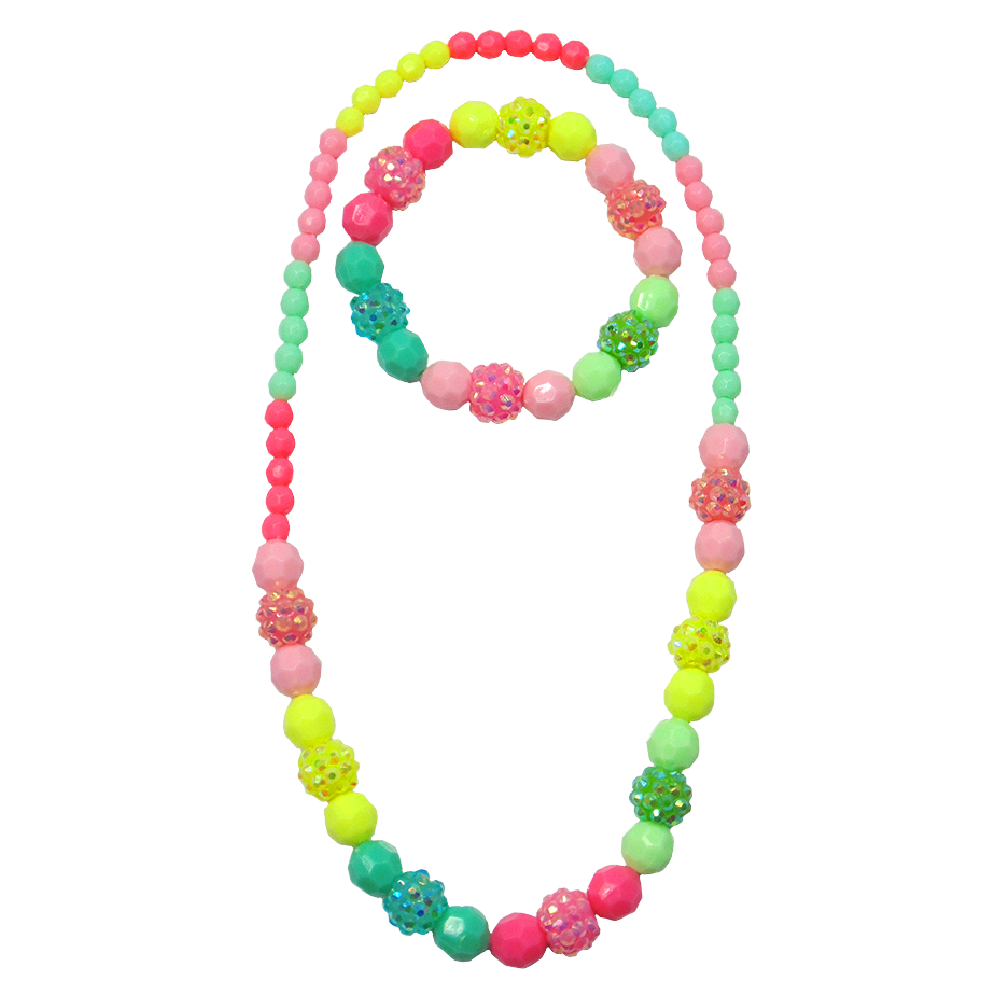 Great Pretenders - Vividly Vibrant Necklace & Bracelet - Battleford Boutique