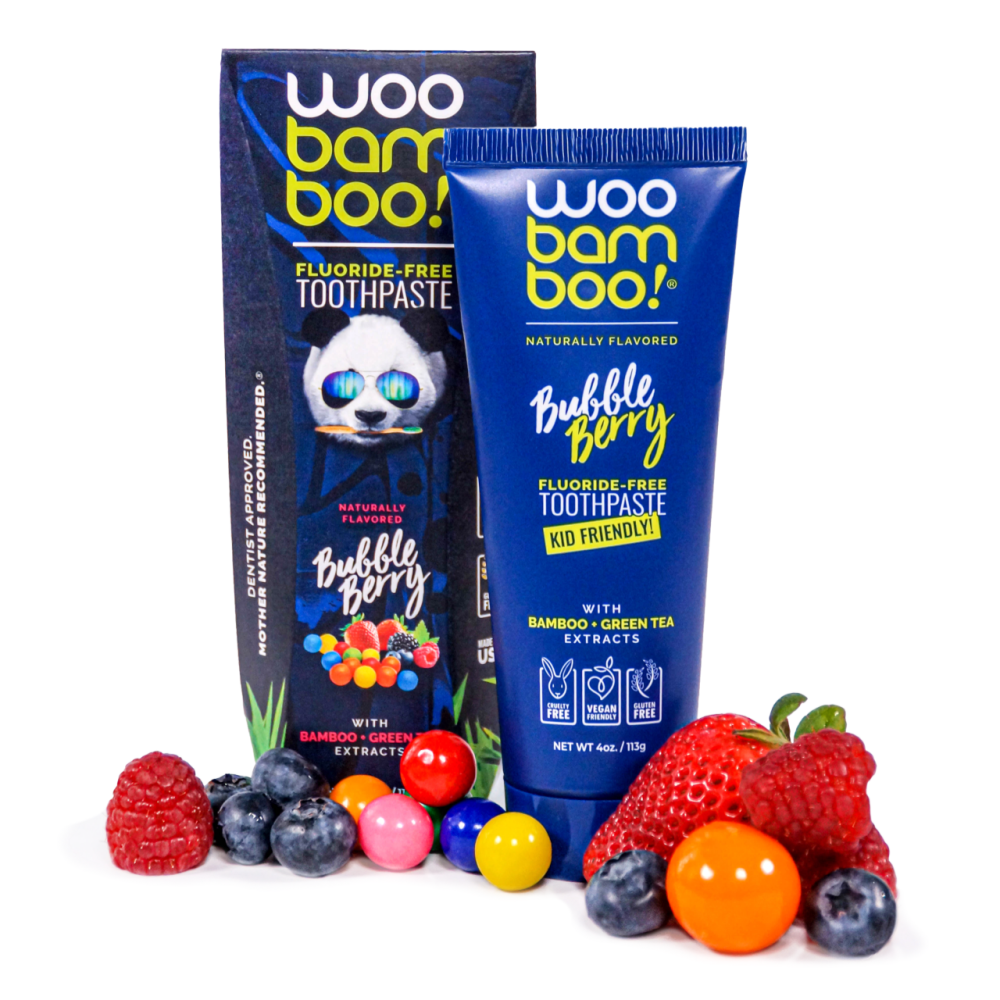 Woo Bamboo Toothpaste Bubble Berry