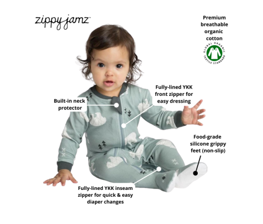 Zippyjamz Sleepers - Be Beary Quiet